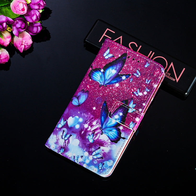 For Xiaomi Poco M3 Cross Texture Painting Pattern Horizontal Flip Leather Case with Holder & Card Slots & Wallet & Lanyard