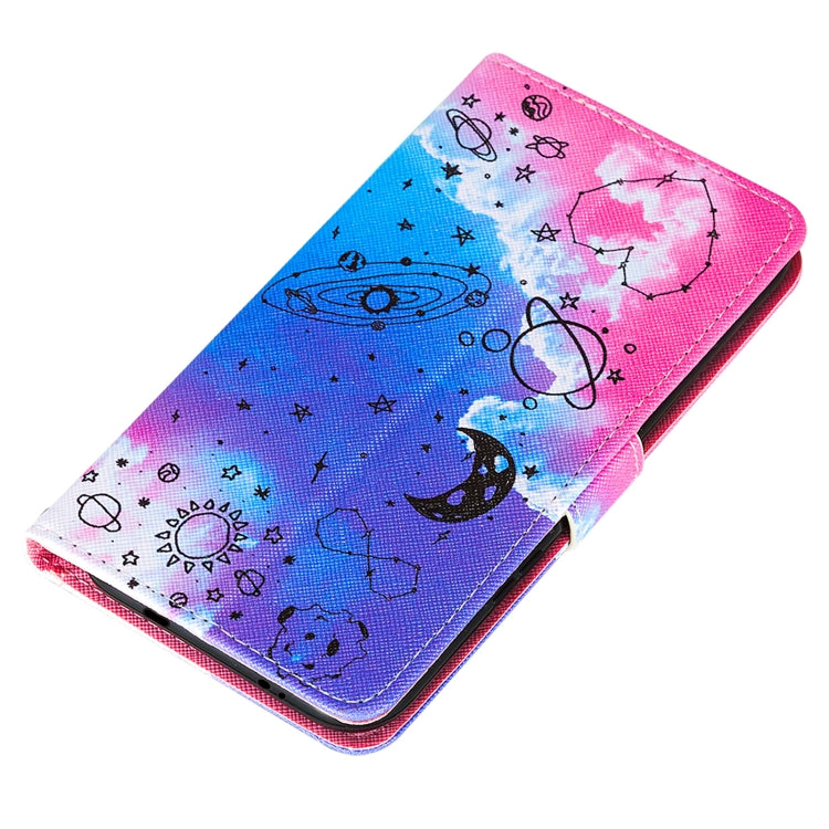 For Xiaomi Poco M3 Cross Texture Painting Pattern Horizontal Flip Leather Case with Holder & Card Slots & Wallet & Lanyard