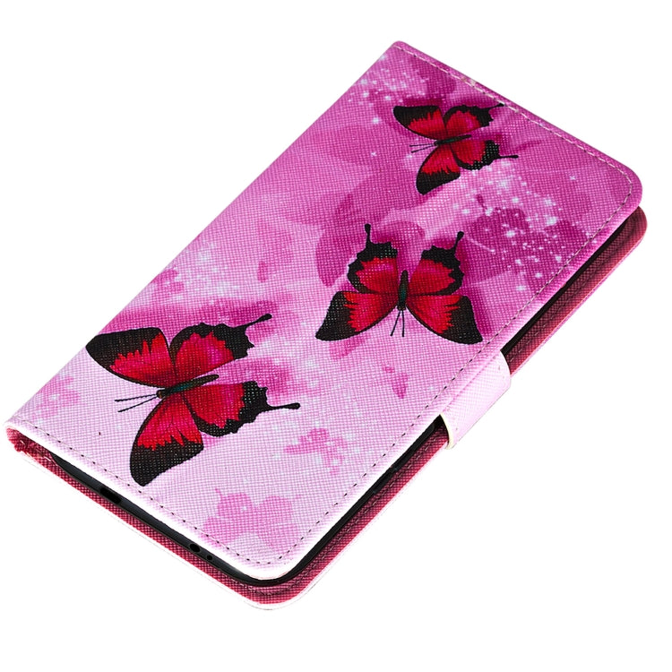 For Xiaomi Poco M3 Cross Texture Painting Pattern Horizontal Flip Leather Case with Holder & Card Slots & Wallet & Lanyard