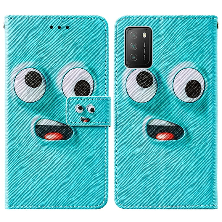 For Xiaomi Poco M3 Cross Texture Painting Pattern Horizontal Flip Leather Case with Holder & Card Slots & Wallet & Lanyard