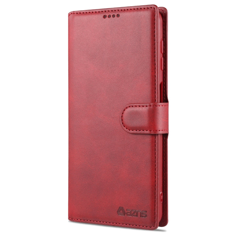 For Samsung Galaxy A12 AZNS Calf Texture Horizontal Flip Leather Case with Holder & Card Slots & Wallet & Photo Frame