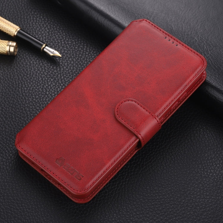 For Samsung Galaxy A12 AZNS Calf Texture Horizontal Flip Leather Case with Holder & Card Slots & Wallet & Photo Frame