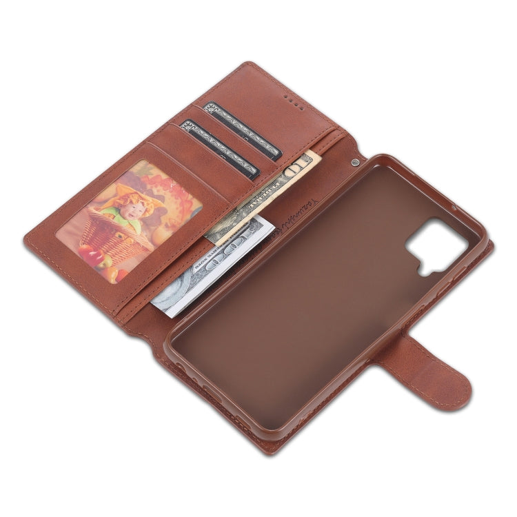 For Samsung Galaxy A12 AZNS Calf Texture Horizontal Flip Leather Case with Holder & Card Slots & Wallet & Photo Frame
