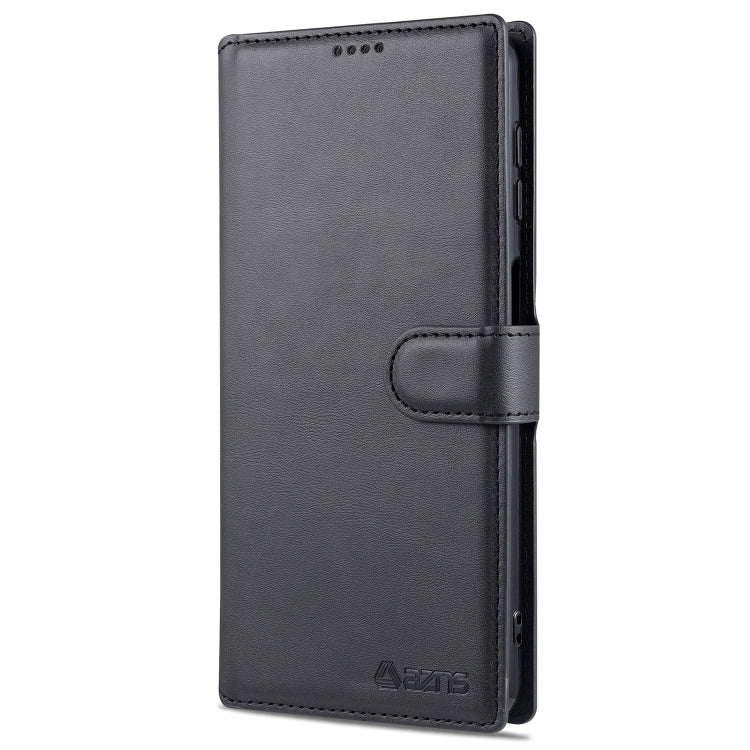 For Samsung Galaxy A12 AZNS Calf Texture Horizontal Flip Leather Case with Holder & Card Slots & Wallet & Photo Frame
