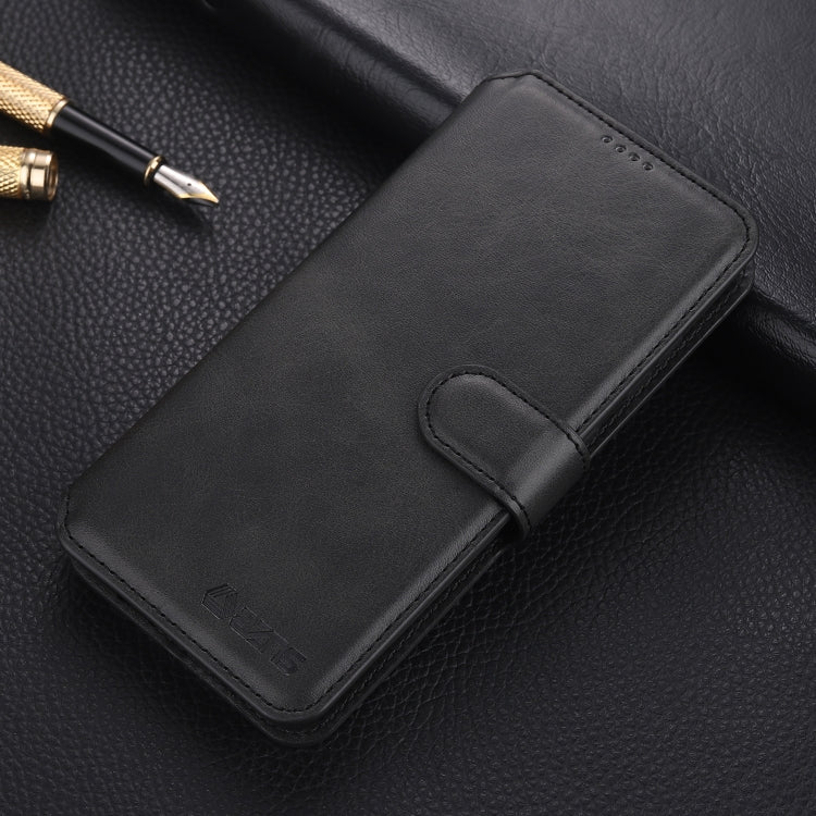For Samsung Galaxy A12 AZNS Calf Texture Horizontal Flip Leather Case with Holder & Card Slots & Wallet & Photo Frame