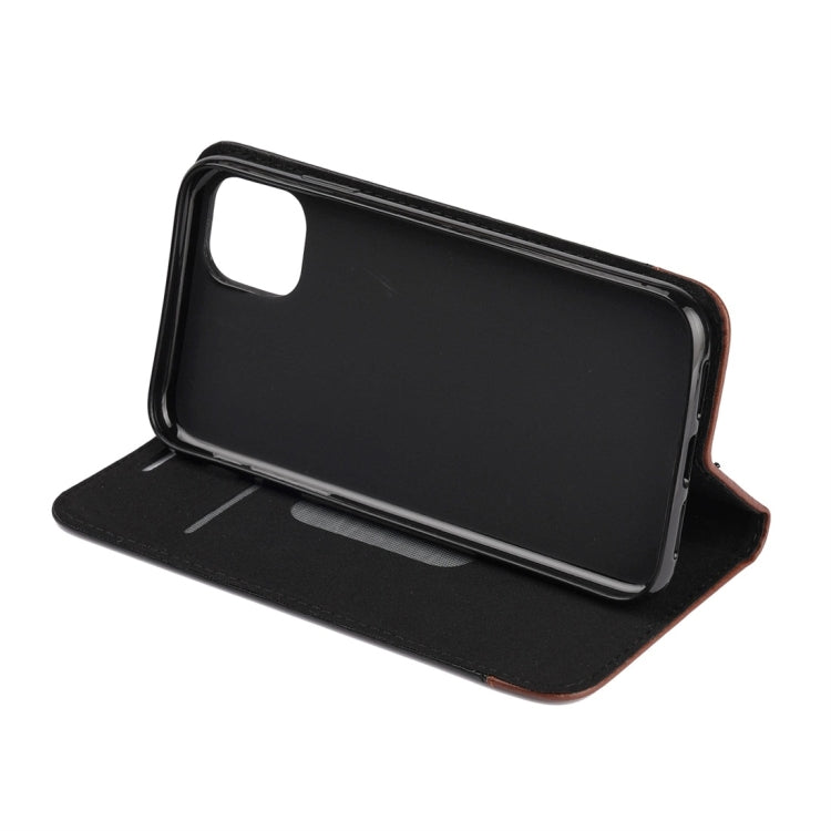 For iPhone 11 Horizontal Flip Leather Case with Holder & Card Slots