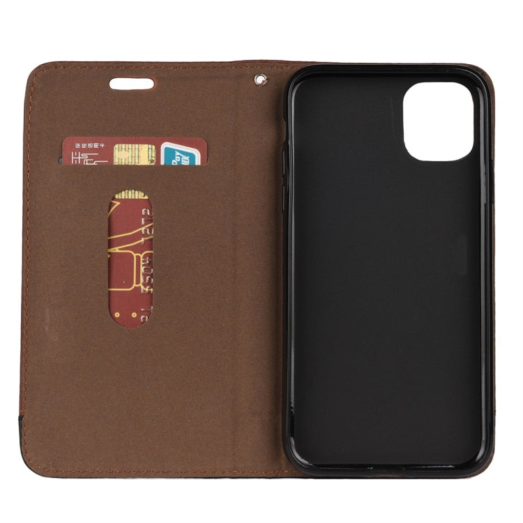 For iPhone 11 Horizontal Flip Leather Case with Holder & Card Slots