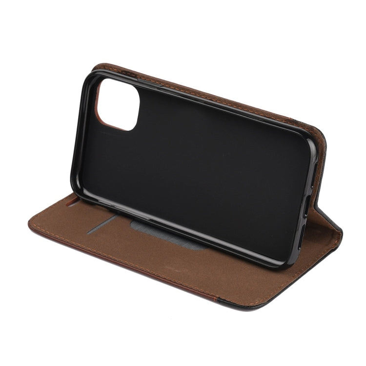 For iPhone 11 Horizontal Flip Leather Case with Holder & Card Slots