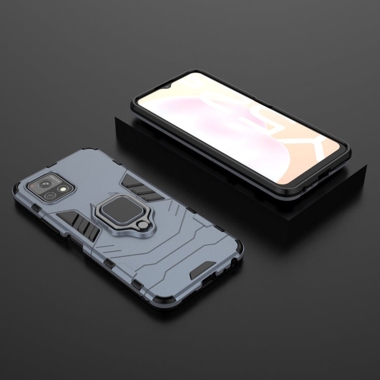 For vivo Y52s 5G PC + TPU Shockproof Protective Case with Magnetic Ring Holder