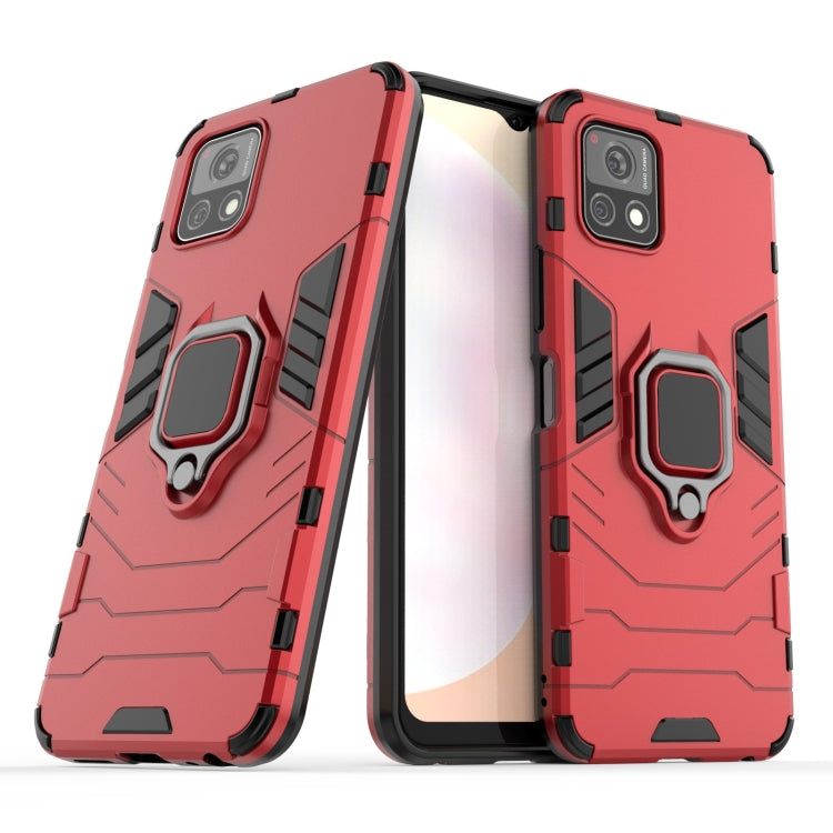 For vivo Y52s 5G PC + TPU Shockproof Protective Case with Magnetic Ring Holder