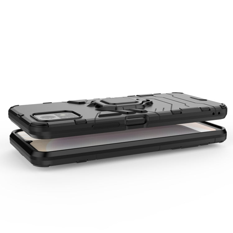 For vivo Y52s 5G PC + TPU Shockproof Protective Case with Magnetic Ring Holder