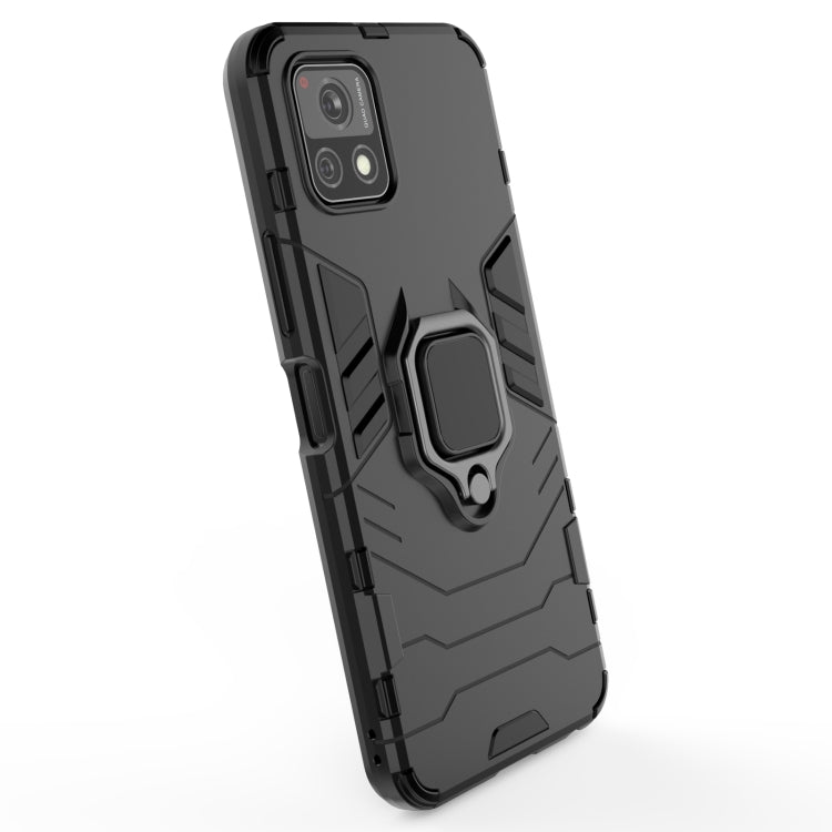 For vivo Y52s 5G PC + TPU Shockproof Protective Case with Magnetic Ring Holder
