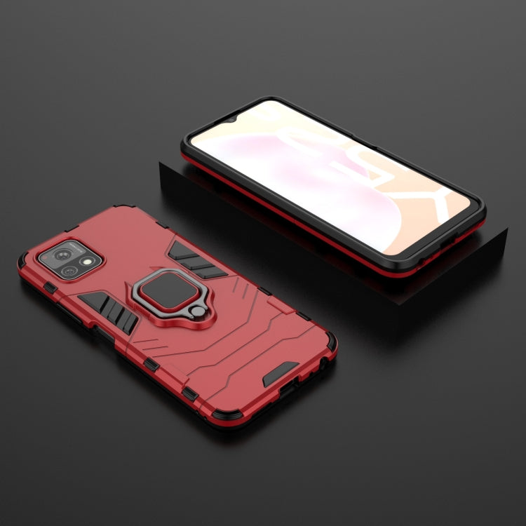 For vivo Y52s 5G PC + TPU Shockproof Protective Case with Magnetic Ring Holder