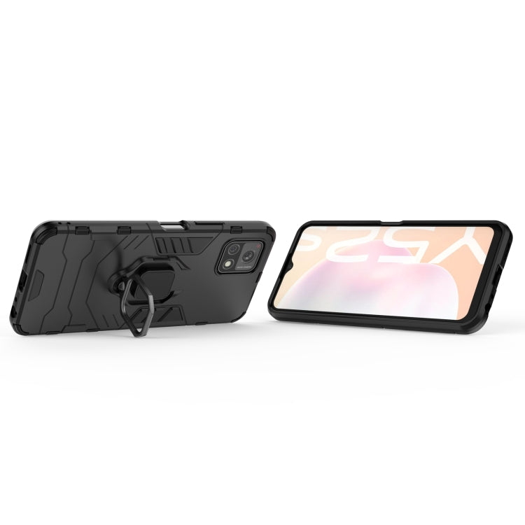For vivo Y52s 5G PC + TPU Shockproof Protective Case with Magnetic Ring Holder
