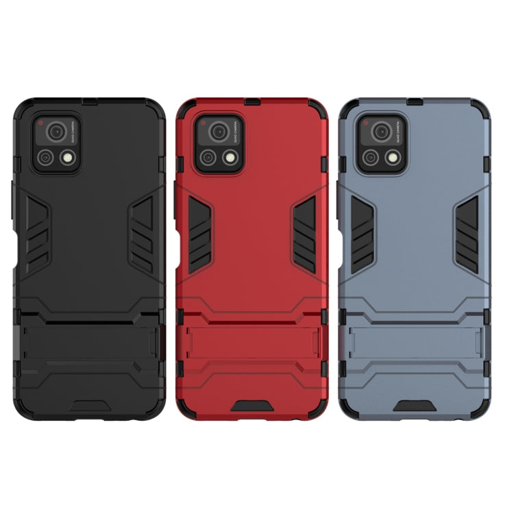 For vivo Y52s 5G PC + TPU Shockproof Protective Case with Holder