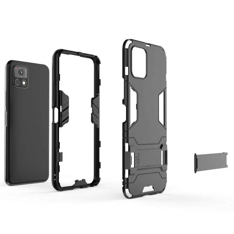 For vivo Y52s 5G PC + TPU Shockproof Protective Case with Holder