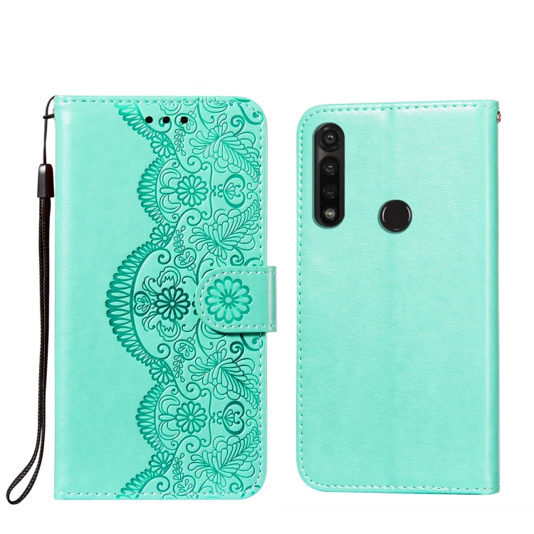 For Motorola Moto G Power Flower Vine Embossing Pattern Horizontal Flip Leather Case with Card Slot & Holder & Wallet & Lanyard
