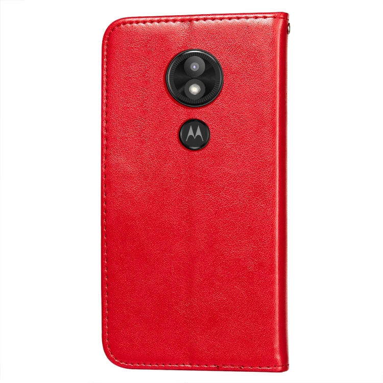 For Motorola Moto E5 Play Go(EU Version) Flower Vine Embossing Pattern Horizontal Flip Leather Case with Card Slot & Holder & Wallet & Lanyard