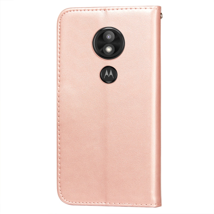 For Motorola Moto E5 Play Go(EU Version) Flower Vine Embossing Pattern Horizontal Flip Leather Case with Card Slot & Holder & Wallet & Lanyard
