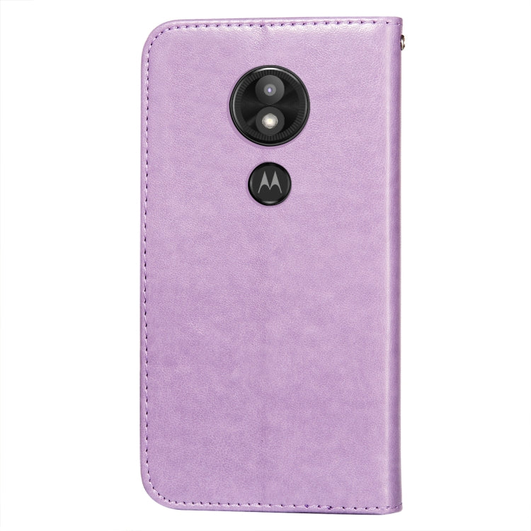 For Motorola Moto E5 Play Go(EU Version) Flower Vine Embossing Pattern Horizontal Flip Leather Case with Card Slot & Holder & Wallet & Lanyard