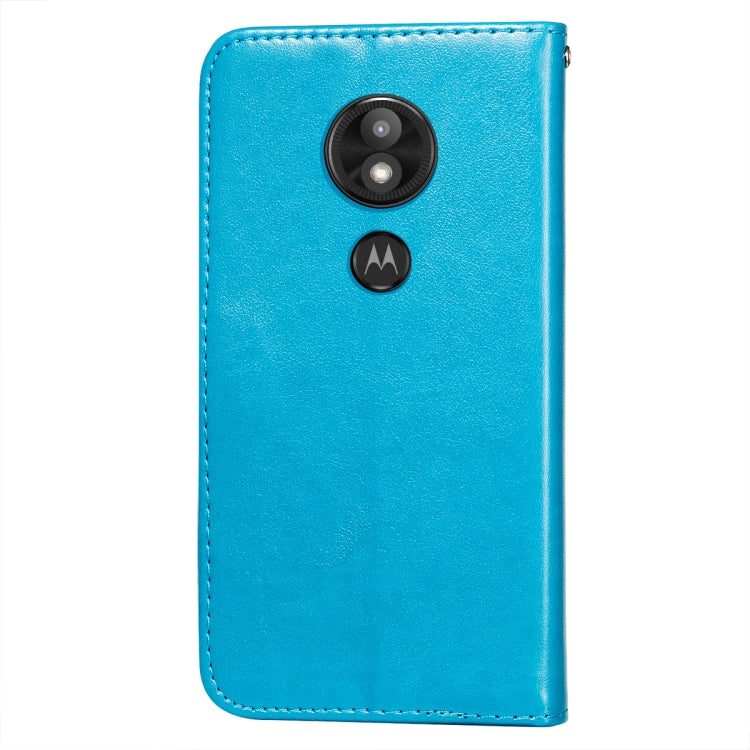 For Motorola Moto E5 Play Go(EU Version) Flower Vine Embossing Pattern Horizontal Flip Leather Case with Card Slot & Holder & Wallet & Lanyard