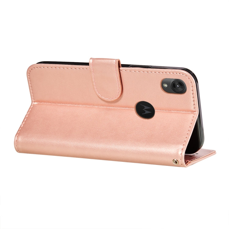 For Motorola Moto E6 Flower Vine Embossing Pattern Horizontal Flip Leather Case with Card Slot & Holder & Wallet & Lanyard