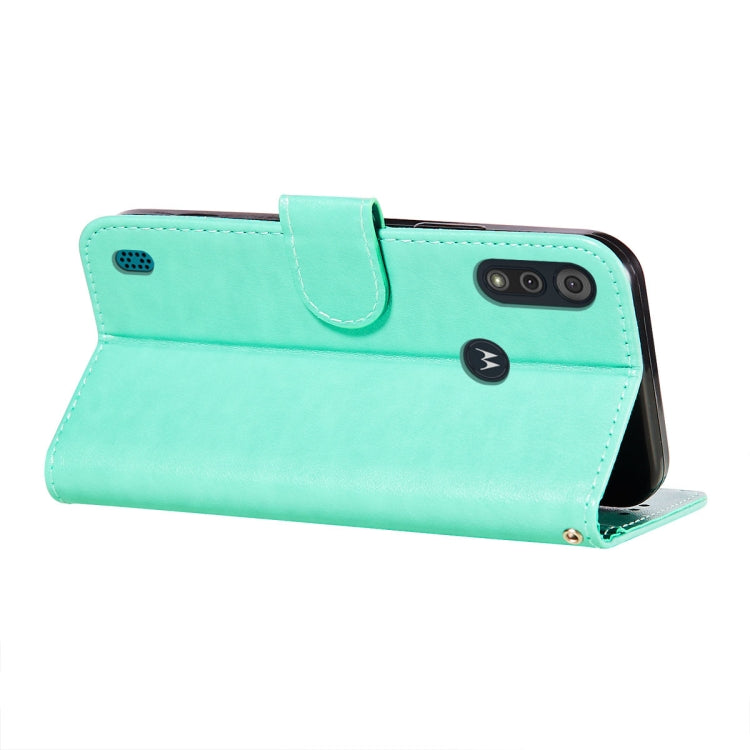 For Motorola Moto E6s(2020) Flower Vine Embossing Pattern Horizontal Flip Leather Case with Card Slot & Holder & Wallet & Lanyard