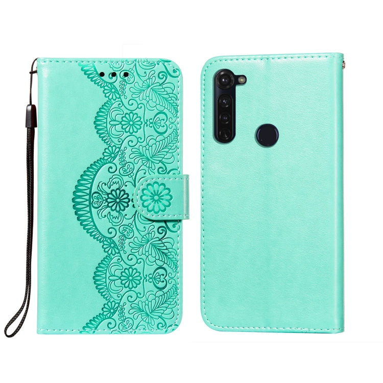 For Motorola Moto G Stylus Flower Vine Embossing Pattern Horizontal Flip Leather Case with Card Slot & Holder & Wallet & Lanyard