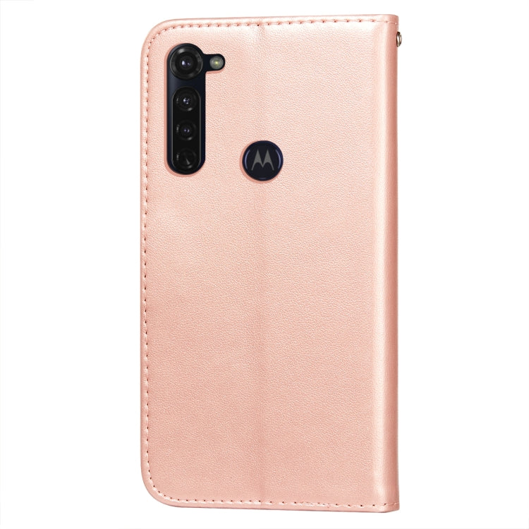 For Motorola Moto G Stylus Flower Vine Embossing Pattern Horizontal Flip Leather Case with Card Slot & Holder & Wallet & Lanyard