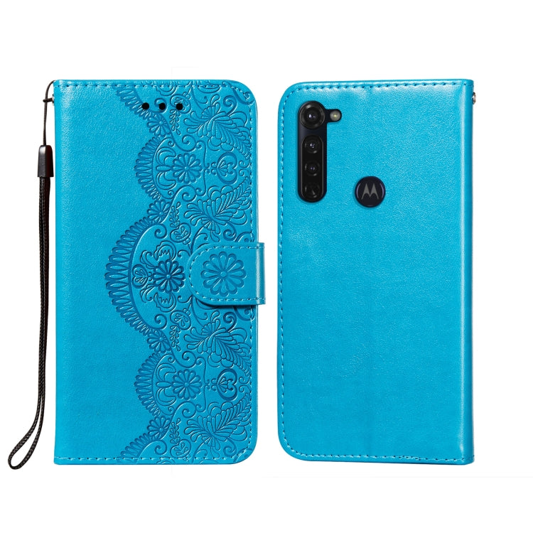 For Motorola Moto G Stylus Flower Vine Embossing Pattern Horizontal Flip Leather Case with Card Slot & Holder & Wallet & Lanyard