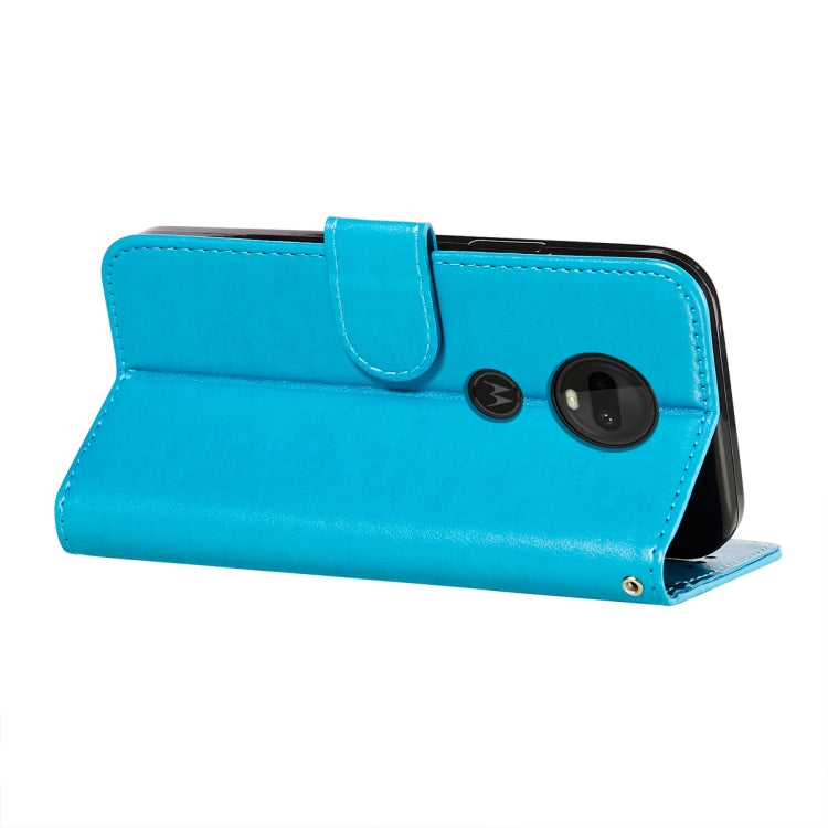 For Motorola Moto G7 Plus Flower Vine Embossing Pattern Horizontal Flip Leather Case with Card Slot & Holder & Wallet & Lanyard