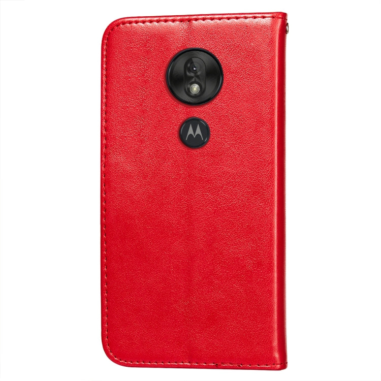 For Motorola Moto G7 Play(EU Version) Flower Vine Embossing Pattern Horizontal Flip Leather Case with Card Slot & Holder & Wallet & Lanyard