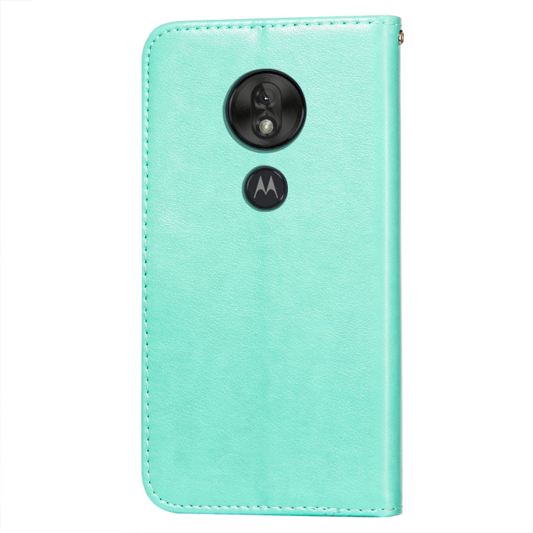 For Motorola Moto G7 Play(EU Version) Flower Vine Embossing Pattern Horizontal Flip Leather Case with Card Slot & Holder & Wallet & Lanyard