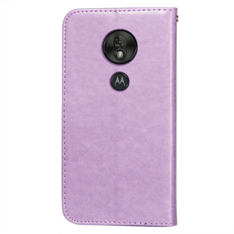 For Motorola Moto G7 Play(EU Version) Flower Vine Embossing Pattern Horizontal Flip Leather Case with Card Slot & Holder & Wallet & Lanyard