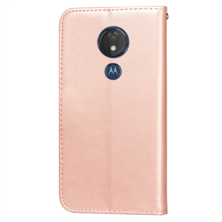 For Motorola Moto G7 Power Flower Vine Embossing Pattern Horizontal Flip Leather Case with Card Slot & Holder & Wallet & Lanyard