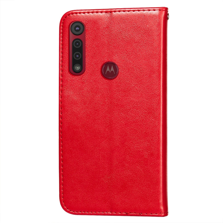 For Motorola Moto G8 Play Flower Vine Embossing Pattern Horizontal Flip Leather Case with Card Slot & Holder & Wallet & Lanyard