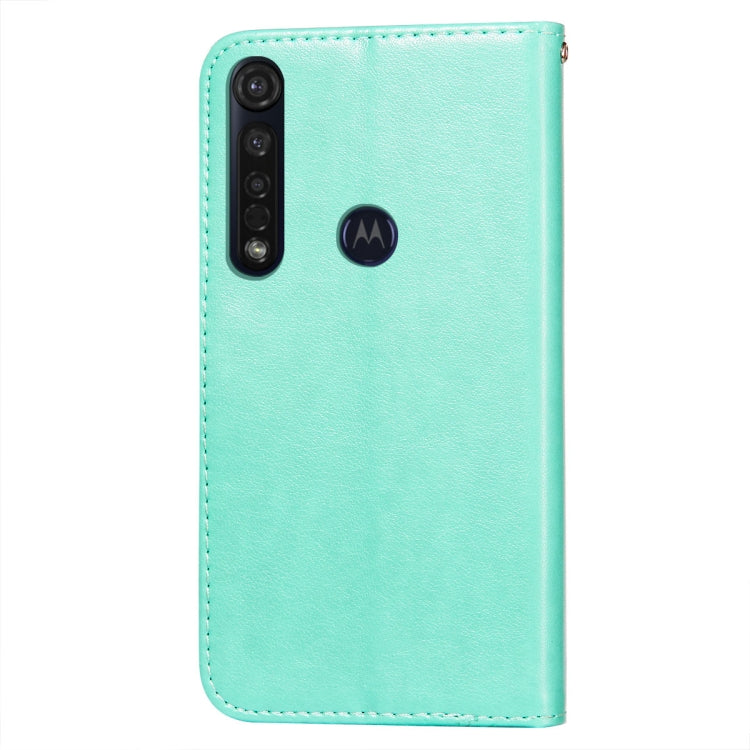For Motorola Moto G8 Plus Flower Vine Embossing Pattern Horizontal Flip Leather Case with Card Slot & Holder & Wallet & Lanyard
