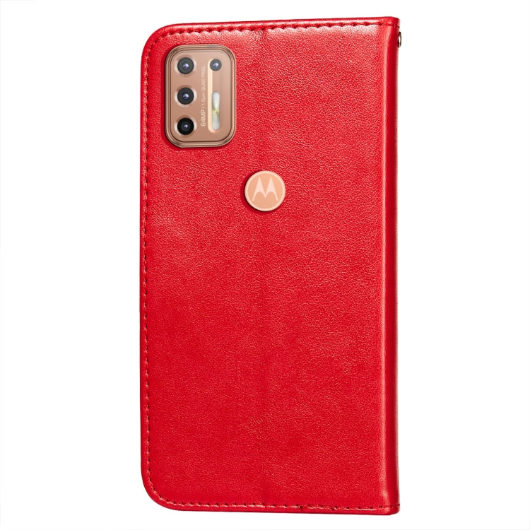 For Motorola Moto G9 Plus Flower Vine Embossing Pattern Horizontal Flip Leather Case with Card Slot & Holder & Wallet & Lanyard