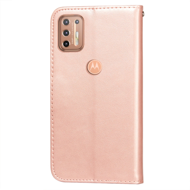 For Motorola Moto G9 Plus Flower Vine Embossing Pattern Horizontal Flip Leather Case with Card Slot & Holder & Wallet & Lanyard