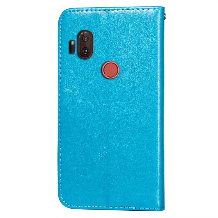 For Motorola Moto One Hyper Flower Vine Embossing Pattern Horizontal Flip Leather Case with Card Slot & Holder & Wallet & Lanyard