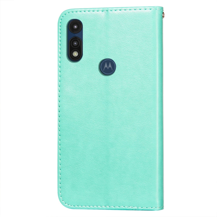 For Motorola Moto E(2020) / E7 Flower Vine Embossing Pattern Horizontal Flip Leather Case with Card Slot & Holder & Wallet & Lanyard