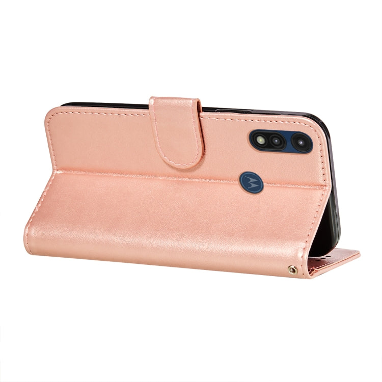 For Motorola Moto E(2020) / E7 Flower Vine Embossing Pattern Horizontal Flip Leather Case with Card Slot & Holder & Wallet & Lanyard