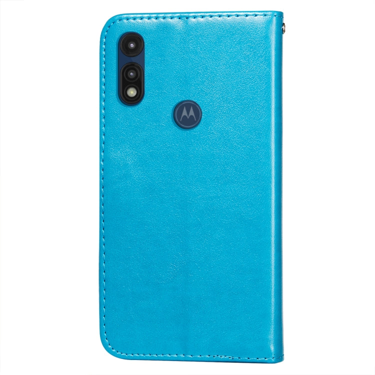For Motorola Moto E(2020) / E7 Flower Vine Embossing Pattern Horizontal Flip Leather Case with Card Slot & Holder & Wallet & Lanyard