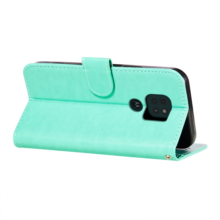 For Motorola Moto G9 Play / G9 Flower Vine Embossing Pattern Horizontal Flip Leather Case with Card Slot & Holder & Wallet & Lanyard