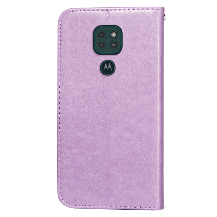 For Motorola Moto G9 Play / G9 Flower Vine Embossing Pattern Horizontal Flip Leather Case with Card Slot & Holder & Wallet & Lanyard