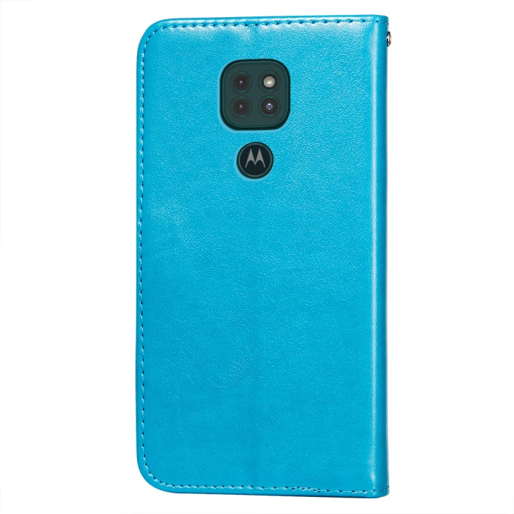 For Motorola Moto G9 Play / G9 Flower Vine Embossing Pattern Horizontal Flip Leather Case with Card Slot & Holder & Wallet & Lanyard