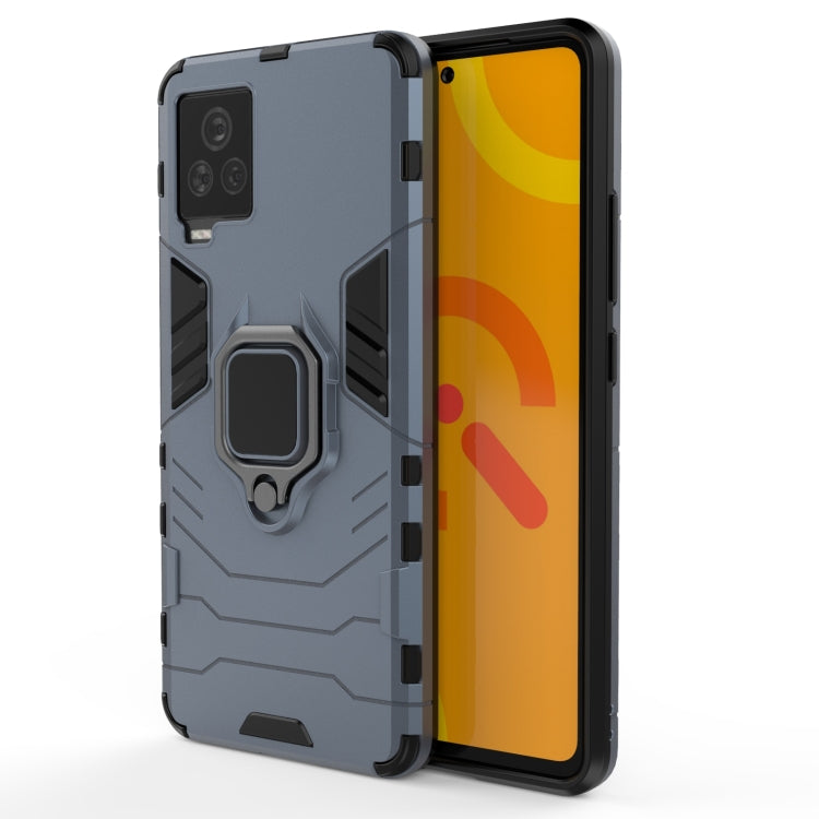 For Vivo iQOO 7 PC + TPU Shockproof Protective Case with Magnetic Ring Holder