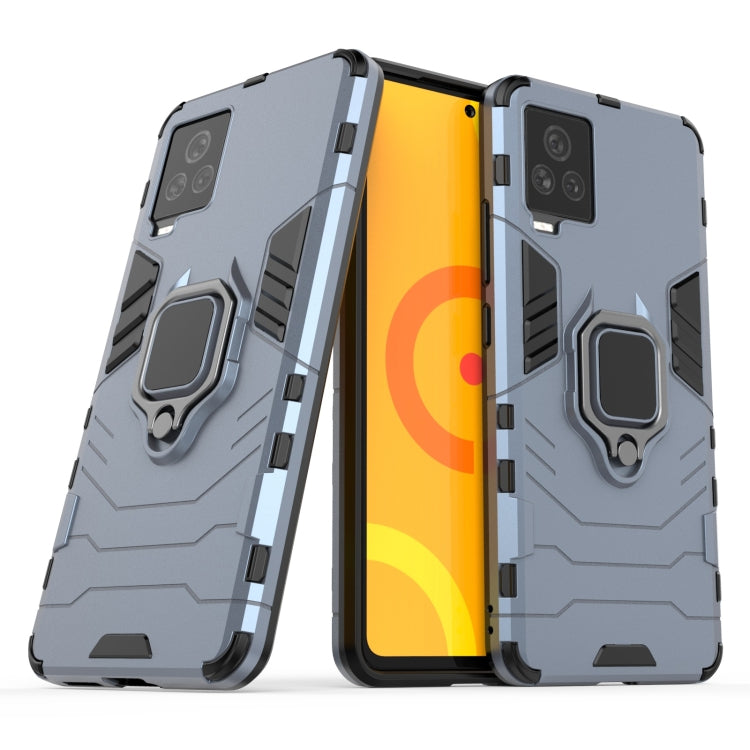 For Vivo iQOO 7 PC + TPU Shockproof Protective Case with Magnetic Ring Holder