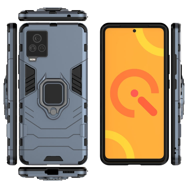 For Vivo iQOO 7 PC + TPU Shockproof Protective Case with Magnetic Ring Holder