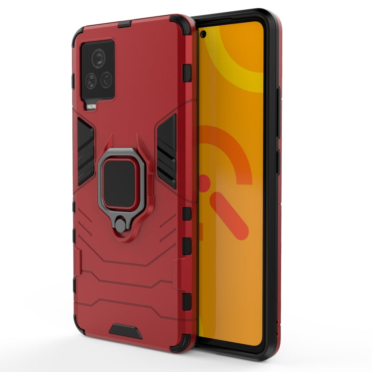 For Vivo iQOO 7 PC + TPU Shockproof Protective Case with Magnetic Ring Holder